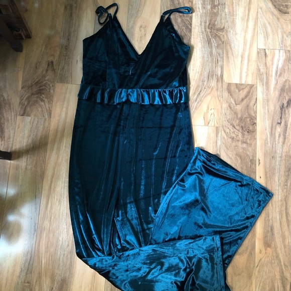 velvet maternity jumpsuit